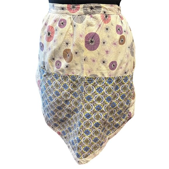 Vintage Handmade Atomic Pattern Hostess Apron With Pockets - Picture 6 of 8